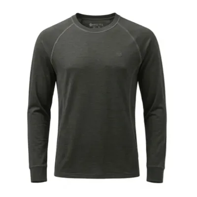Elite PRO Merino LS Crew Neck tričko - Green Moss