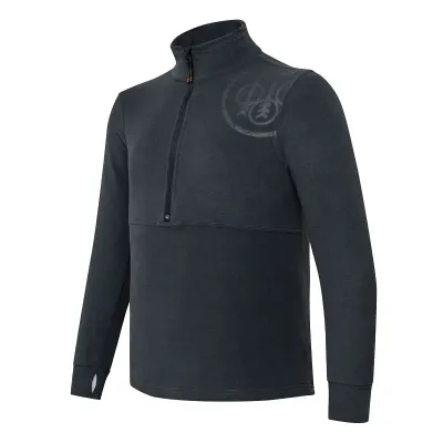 HP Logo Half Zip Fleece mikina - Ebony