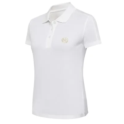 Gold Inlay dámske polo tričko - Bright White