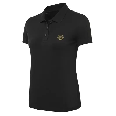 Gold Inlay dámske polo tričko - Black