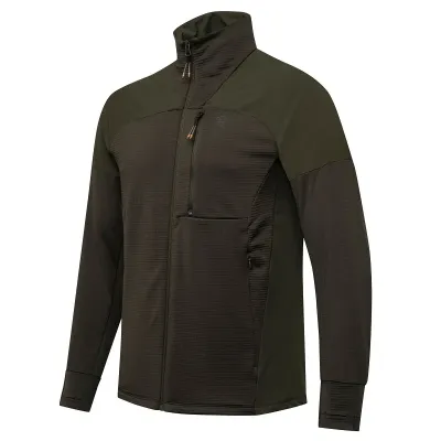 Kruma GridTech Fleece mikina - Green Moss