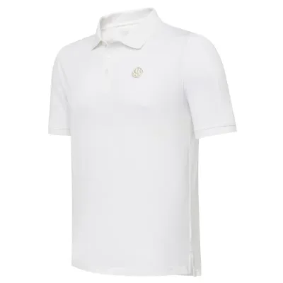 Gold Inlay Polo tričko - White