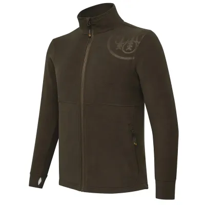 HP Logo Full Zip Fleece mikina - Green Moss