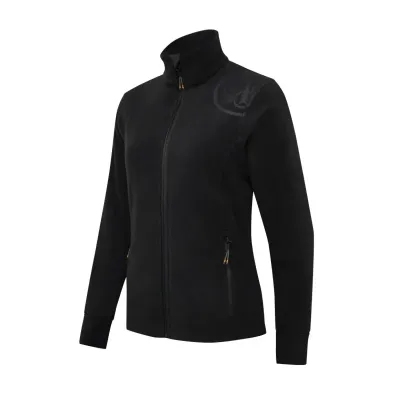 HP Logo Full Zip Fleece dámska mikina - Black