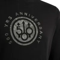500 years Hoodie Big Silver camo mikina - Black
