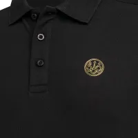 Gold Inlay Polo tričko - Black