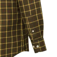 Bryggen košeľa - Brown and Yellow Check
