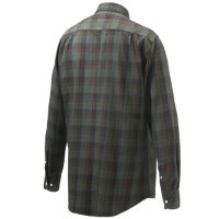 Wood Button Down košeľa - Green & Red Overd. Moss