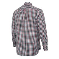 Ellis LS košeľa - White & Bordeaux Check