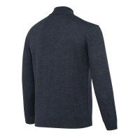 Merino Half Zip sveter - Ebony