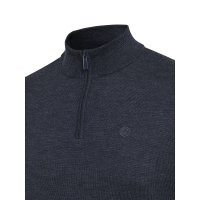 Merino Half Zip sveter - Ebony