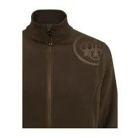 HP Logo Full Zip Fleece dámska mikina - Brown Bark
