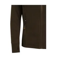 HP Logo Full Zip Fleece dámska mikina - Brown Bark