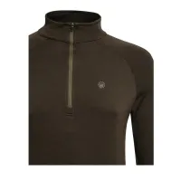 Glider Merino Half Zip mikina - Brown Bark