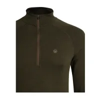 Glider Merino Half Zip mikina - Green Moss
